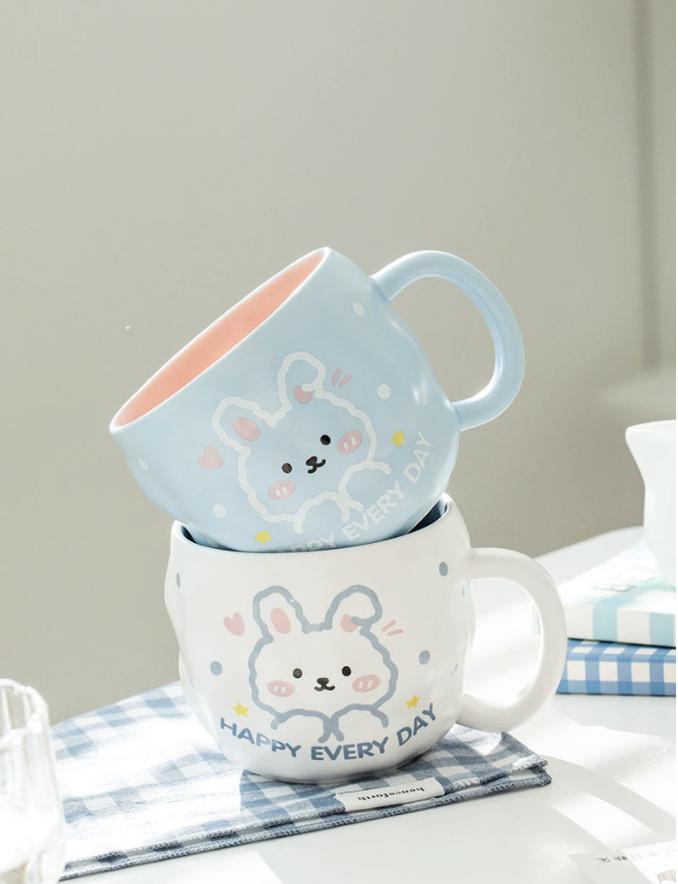 Ly Sứ Cốc Sứ Thỏ Happy