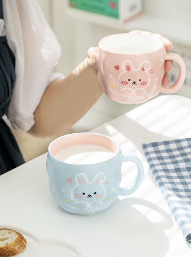 Ly Sứ Cốc Sứ Thỏ Happy