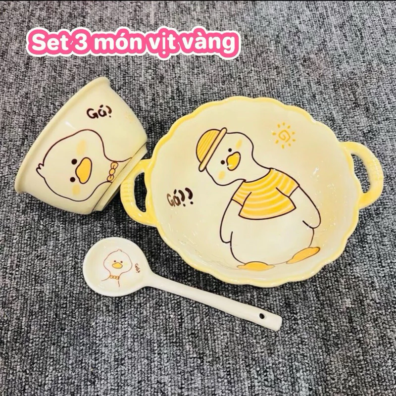 Set 3 món Vịt Vàng