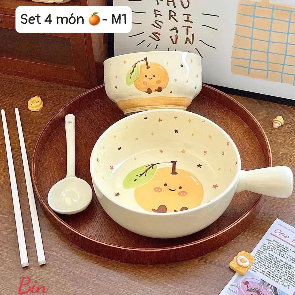 Set hoa quả (cam, táo, chanh)